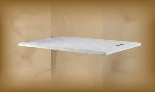 Wool Silk Cotton two-sided topper 3"