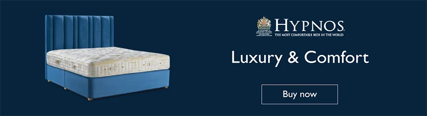 Hypnos bed product image with Banner