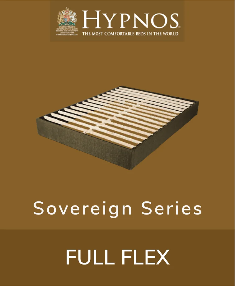 Hypnos Sovereign Series Full-Flex box spring with a soft, upholstered exterior